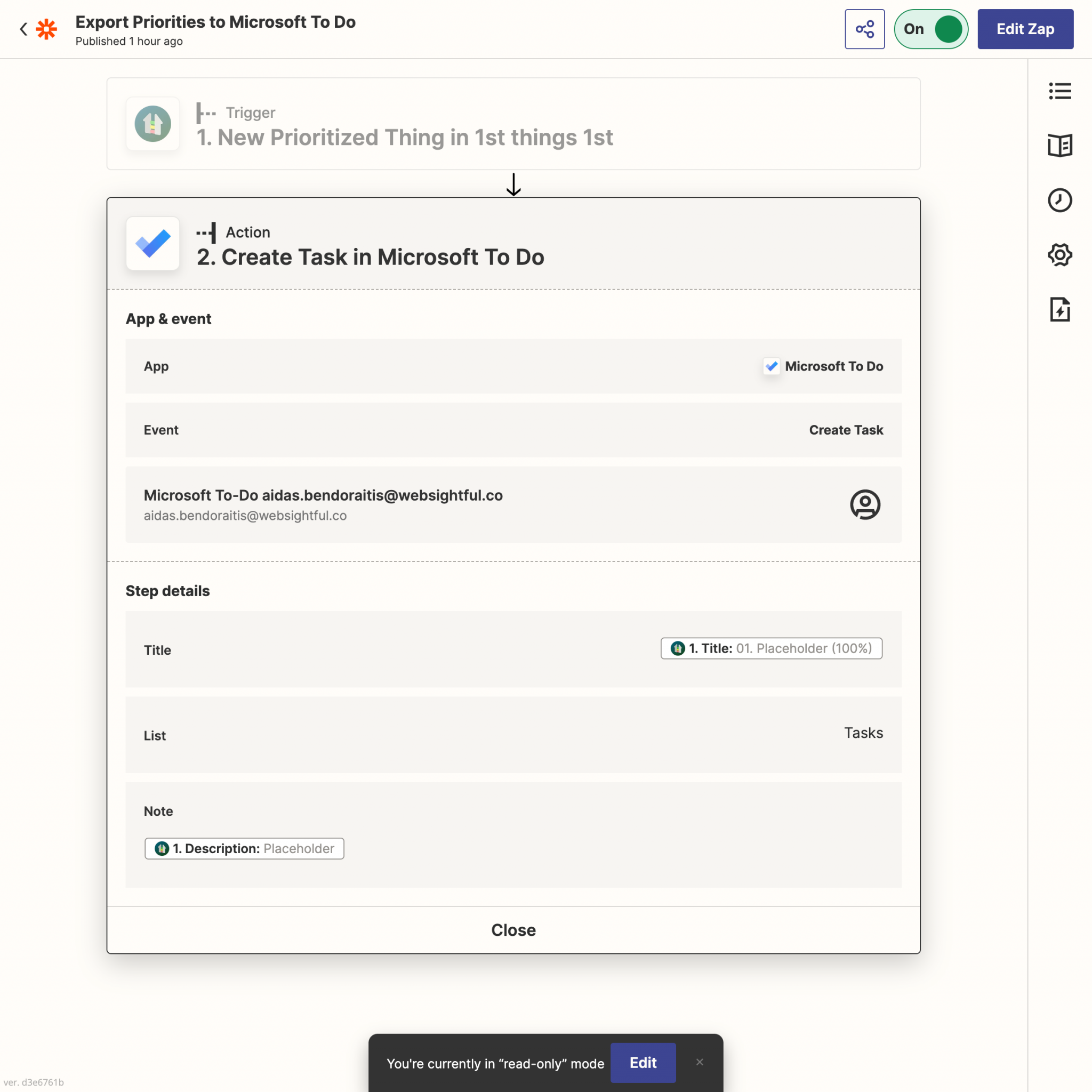 Connect 1st things 1st to Microsoft To Do via Zapier